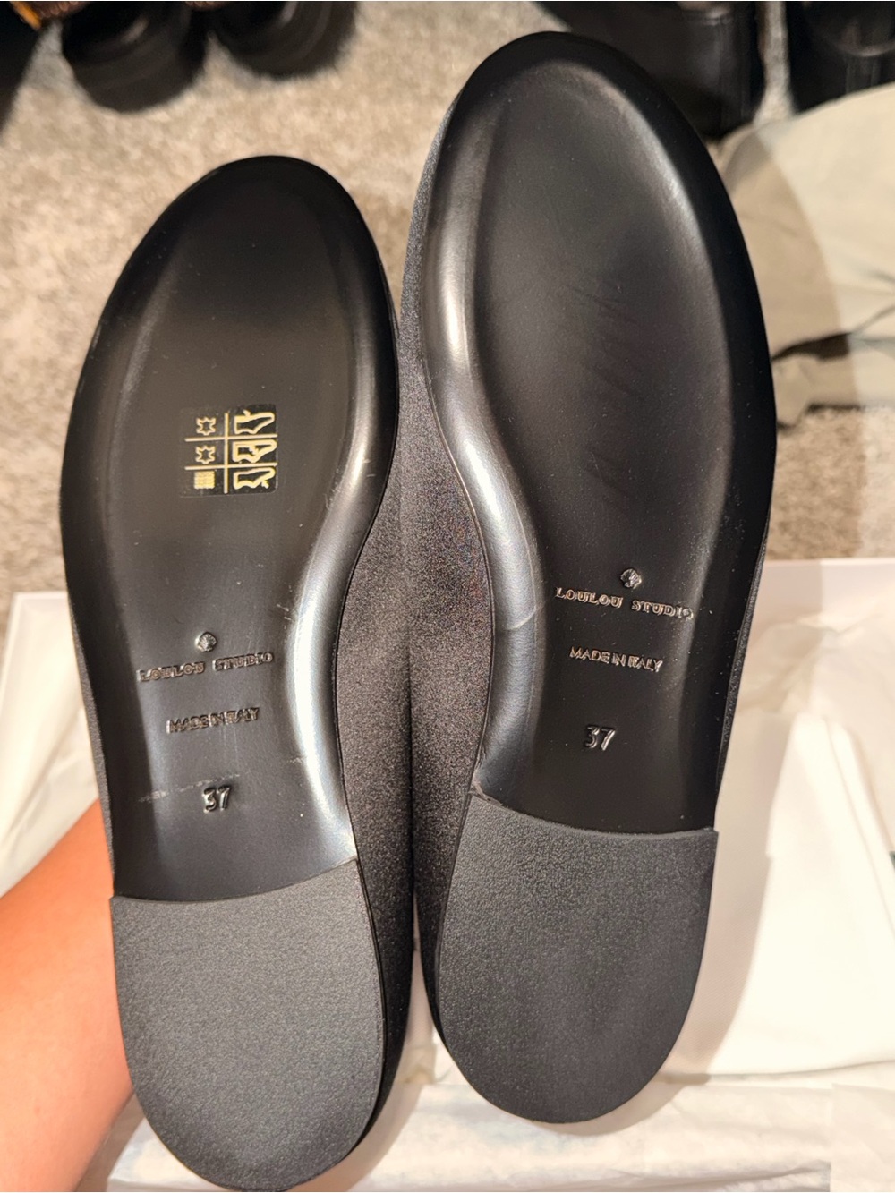 Loulou Studio - Frano Satin Ballet Flats - Picture 6 of 8